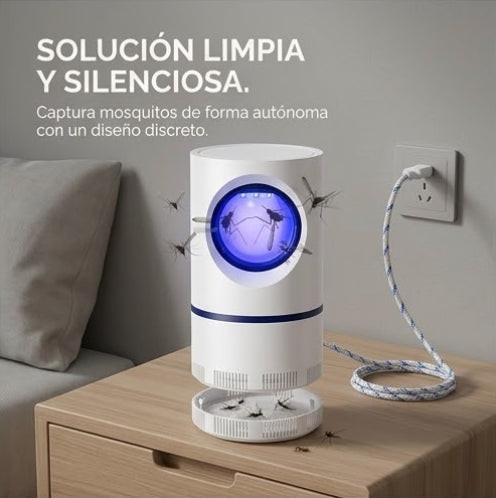 Noches sin zancudos ni químicos. Descanso seguro para toda tu familia - Lampara Anti-Zancudos