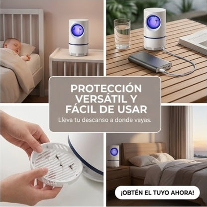 Noches sin zancudos ni químicos. Descanso seguro para toda tu familia - Lampara Anti-Zancudos